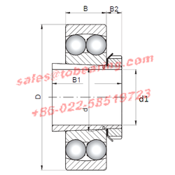 Consolidated Bearing SELF-ALIGNING BALL BEARING 2207E-K 2RS 