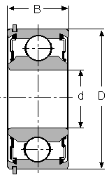 Consolidated Bearing SPHERICAL ROLLER BEARING 20305 J Consolidated Bearing SPHERICAL ROLLER BEARING 20305 J